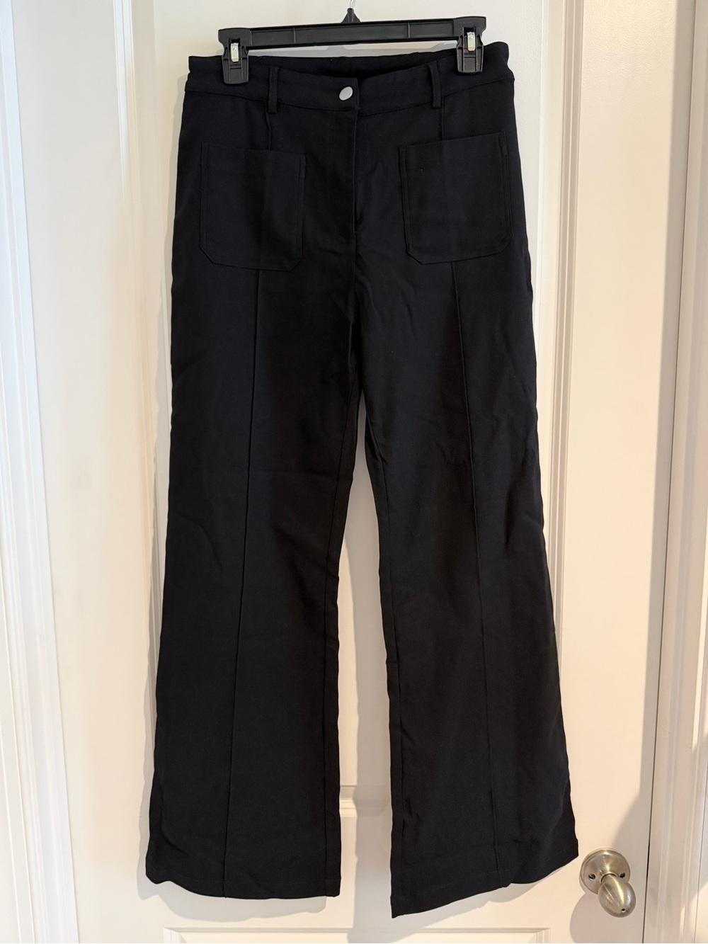 HALARA Black Wide-Leg Utility Trousers